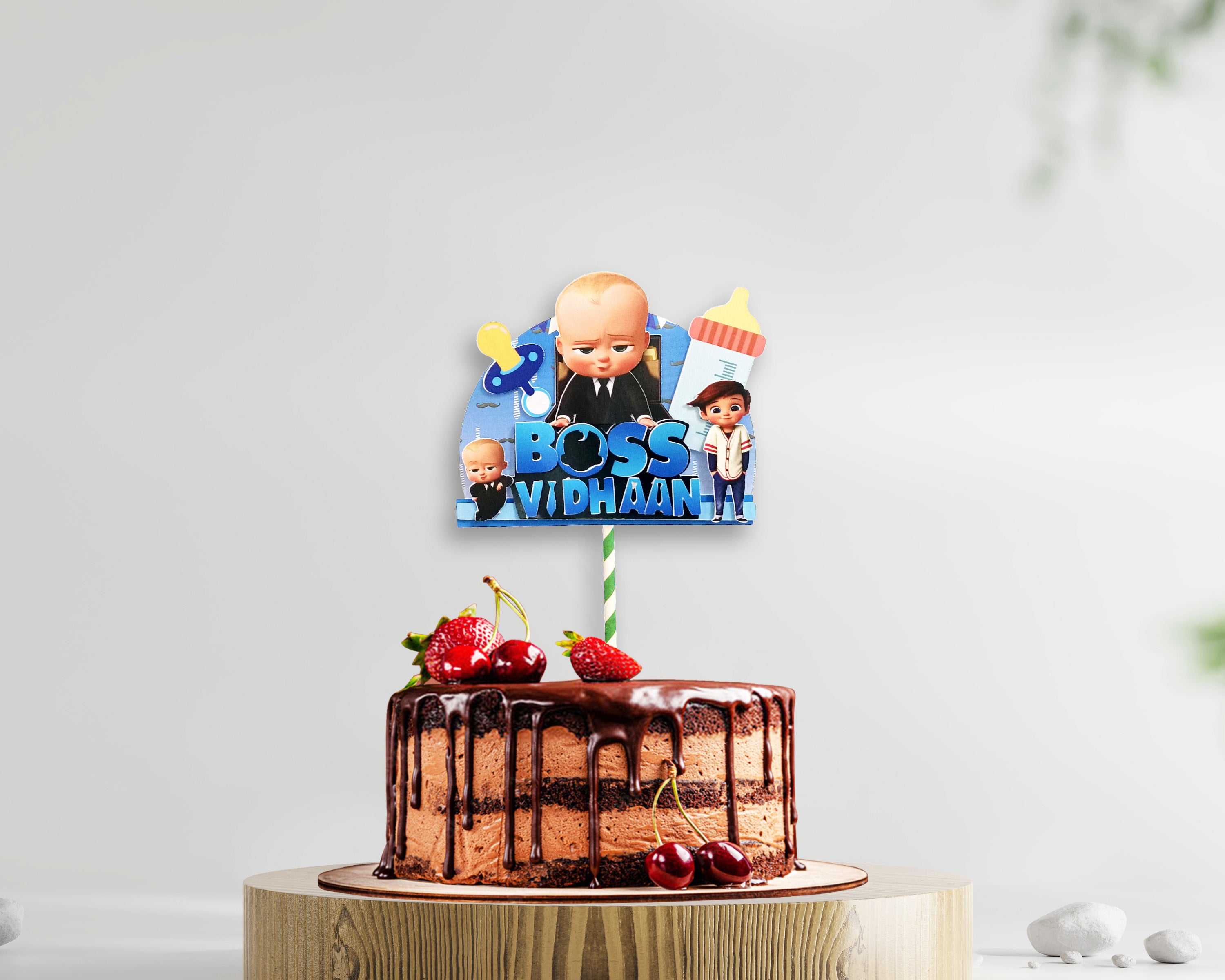 Boss Baby Theme Hand Crafted Cake Topper