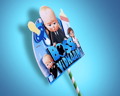 Boss Baby Theme Hand Crafted Cake Topper