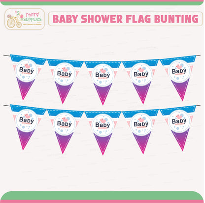 Baby Shower Theme Flag Bunting