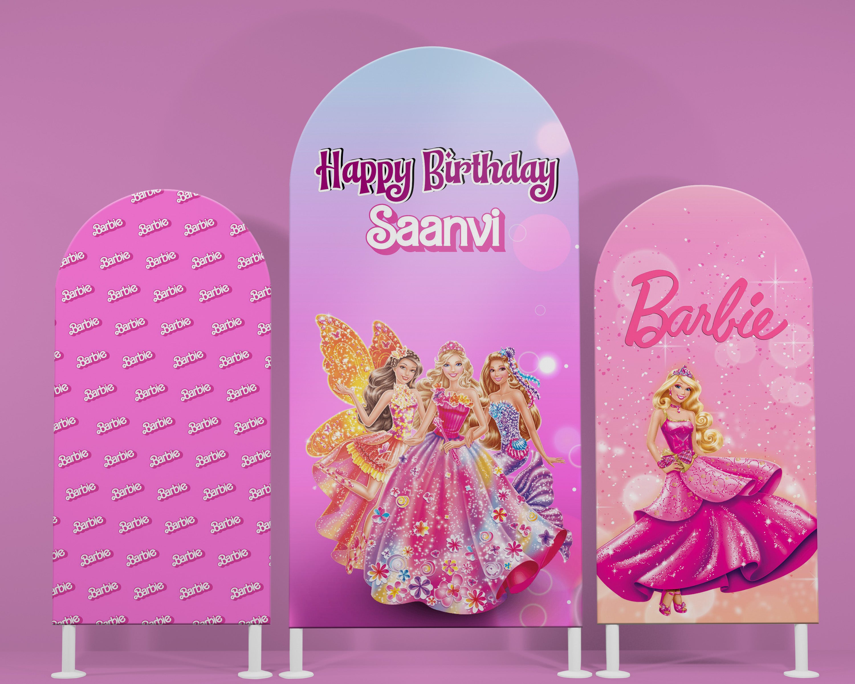 Barbie Theme Arch Backdrop