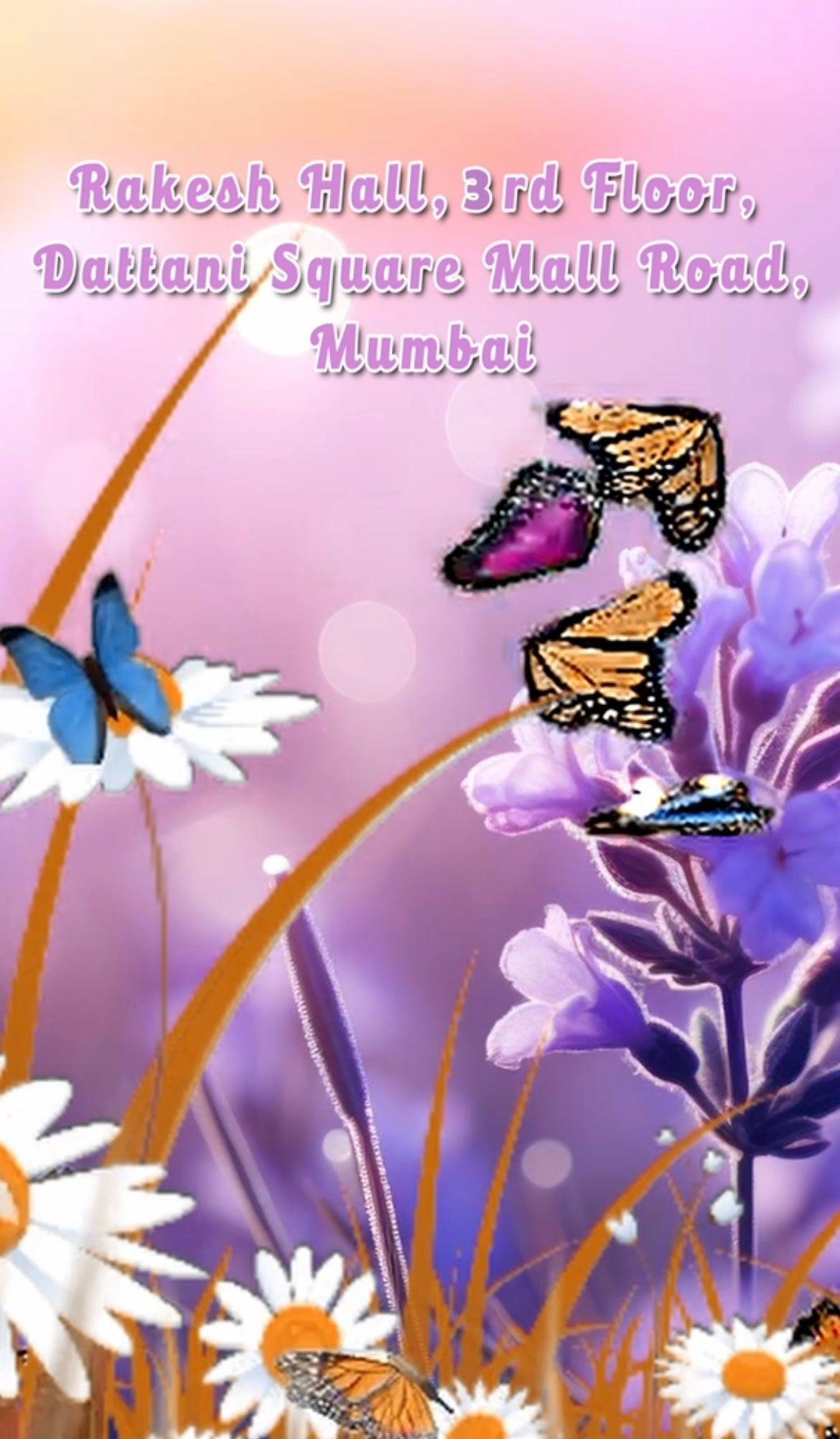 Butterfly Theme E-Video Invite