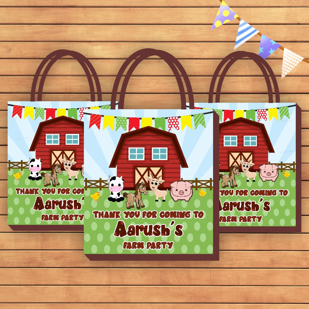 Farm Theme Return Gift Bag