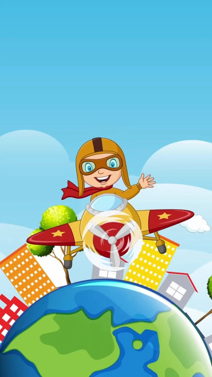 Aeroplane Theme E-Video Invite