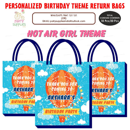 Hot Air Theme Girl Return Gift Bag