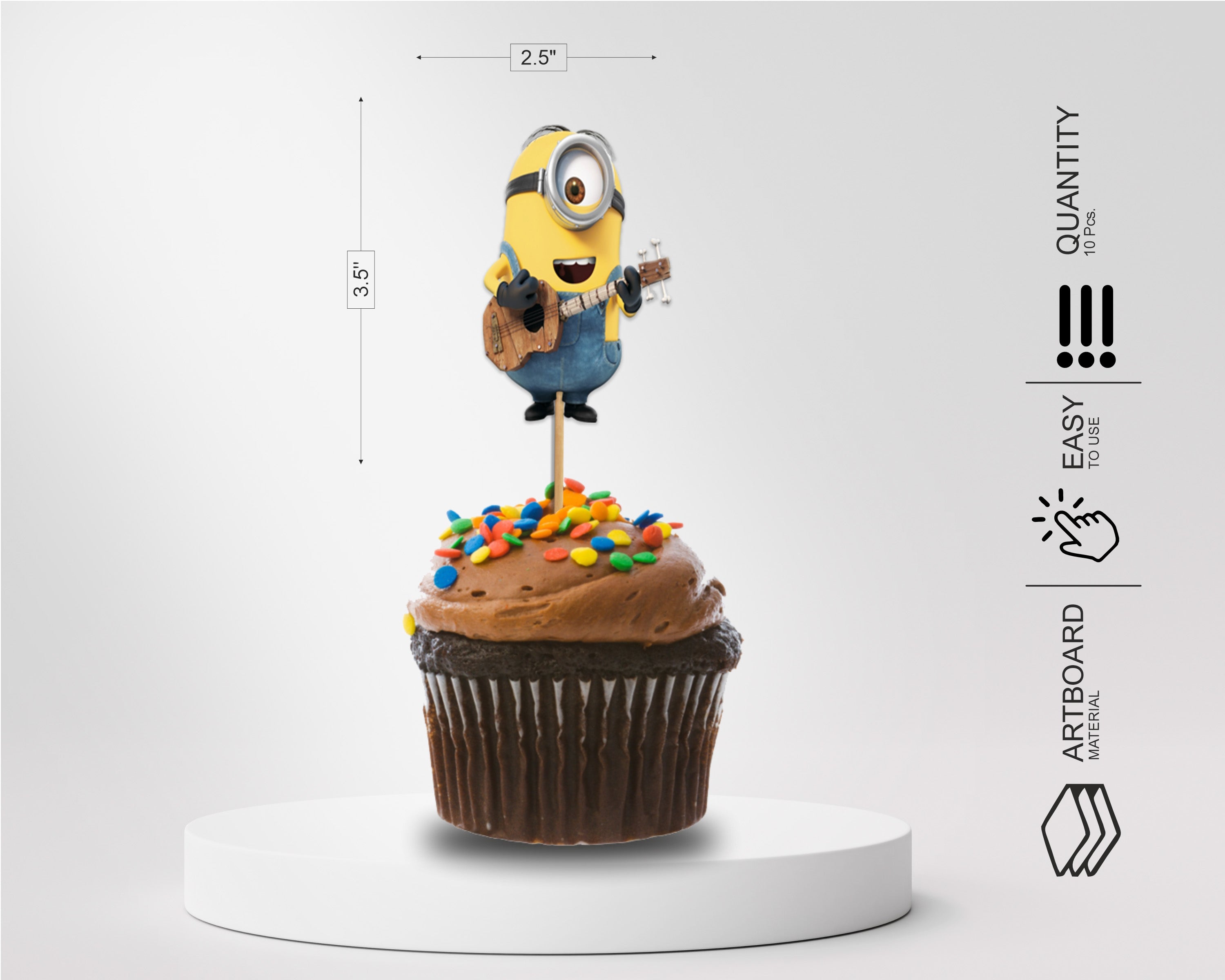 Yellow Nuts Personalized Kids Cake Topper For Boys Girls Birthday Party  Props Cartoon Minions Theme Cake Decor Decoration : Amazon.in: Toys & Games