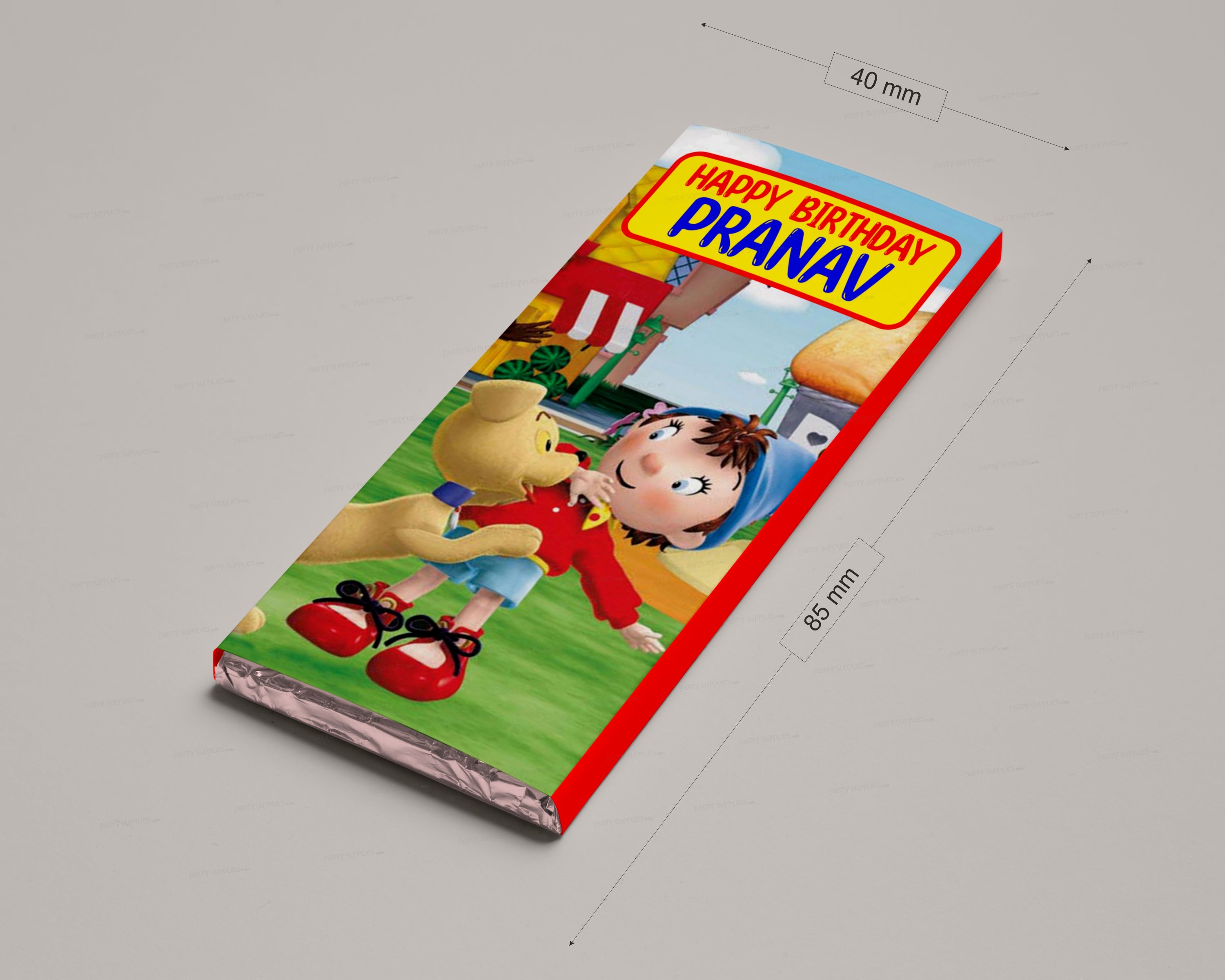 Noddy  Theme Home Made Chocolate Return Gifts