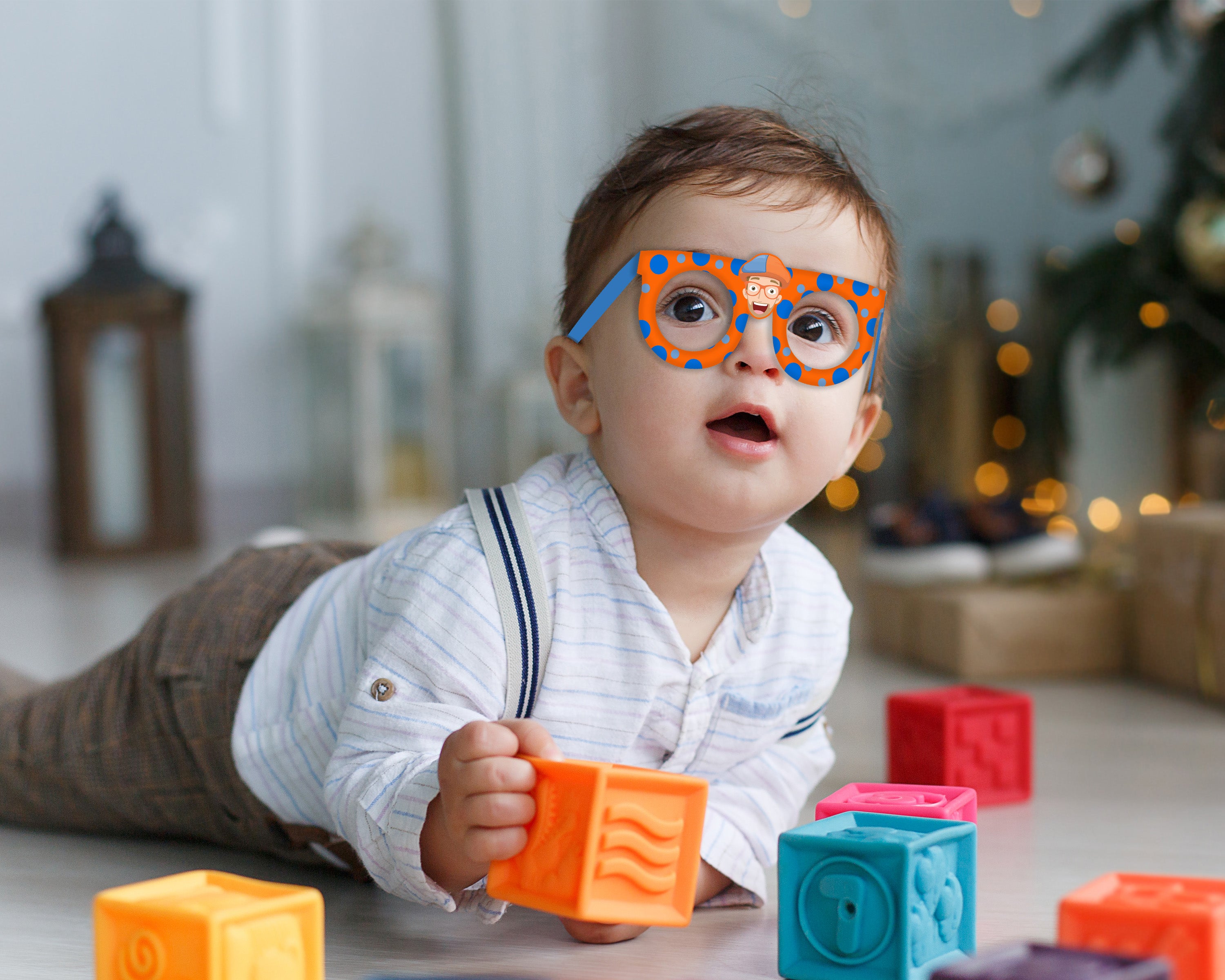 Blippi Theme Birthday Party glasses