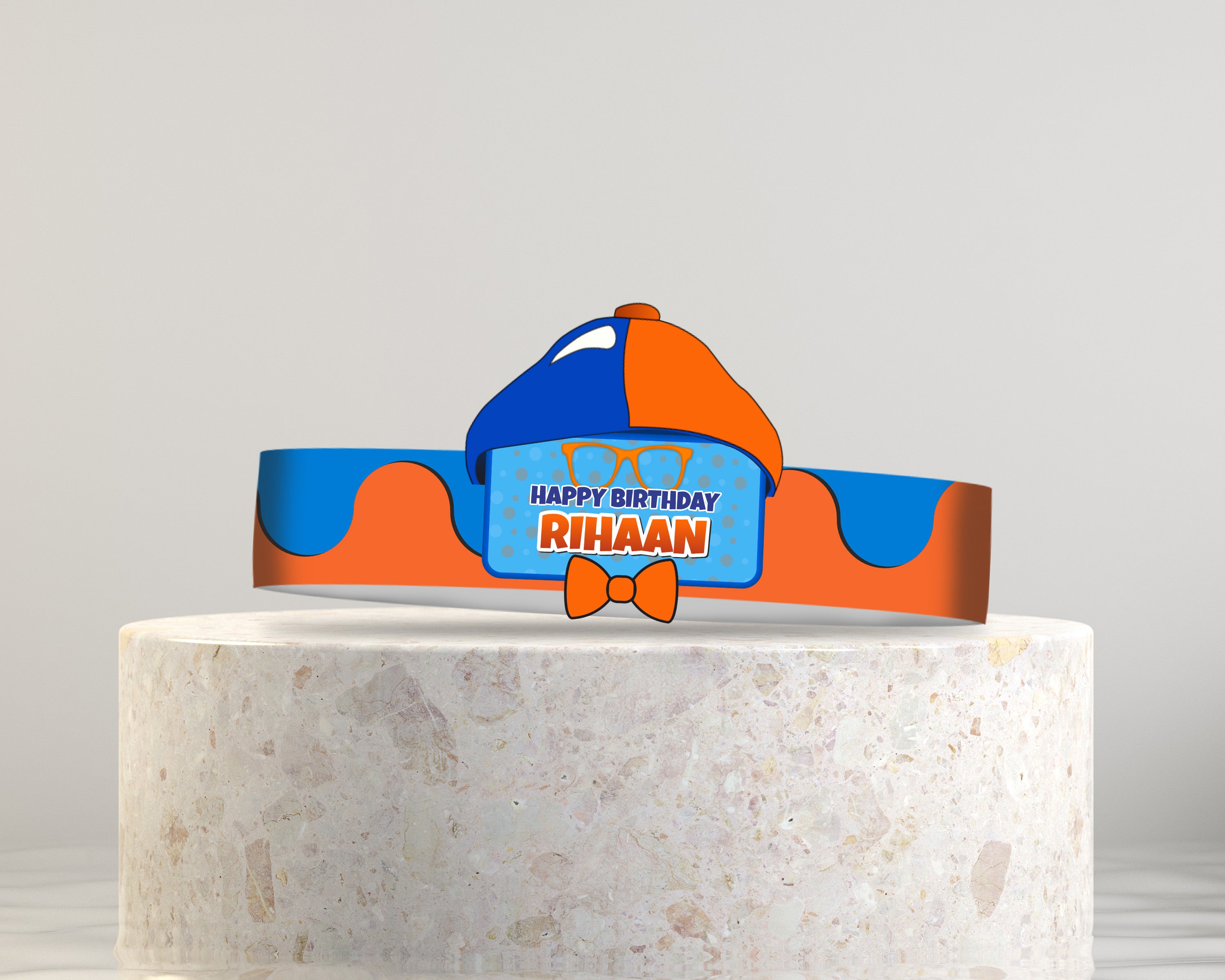 Blippi Theme Crown Hat