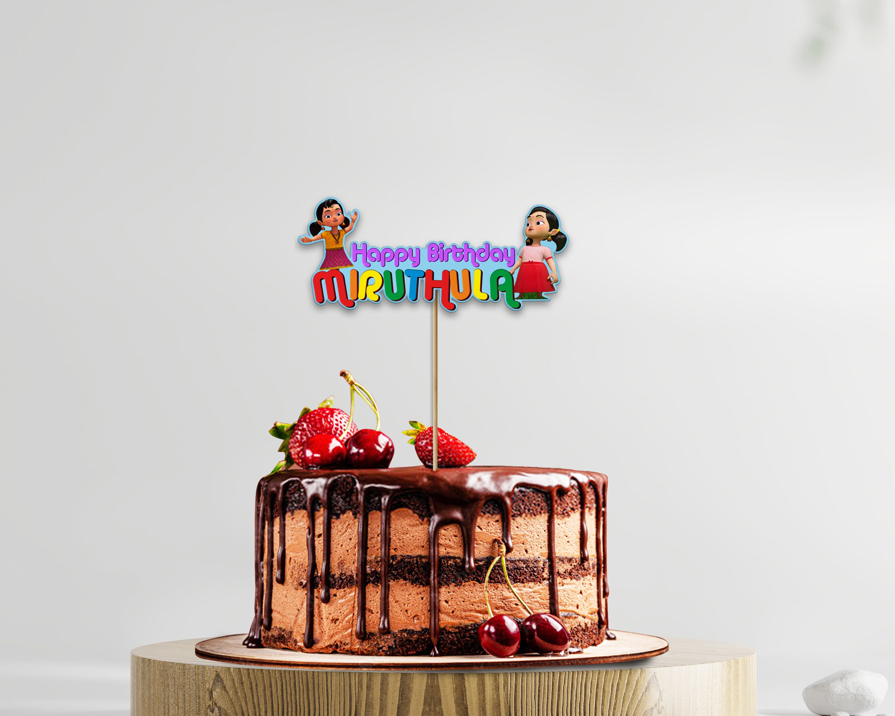 Chutti Kannamma Theme Cake Topper