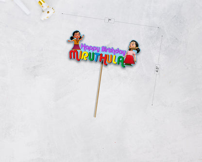 Chutti Kannamma Theme Cake Topper