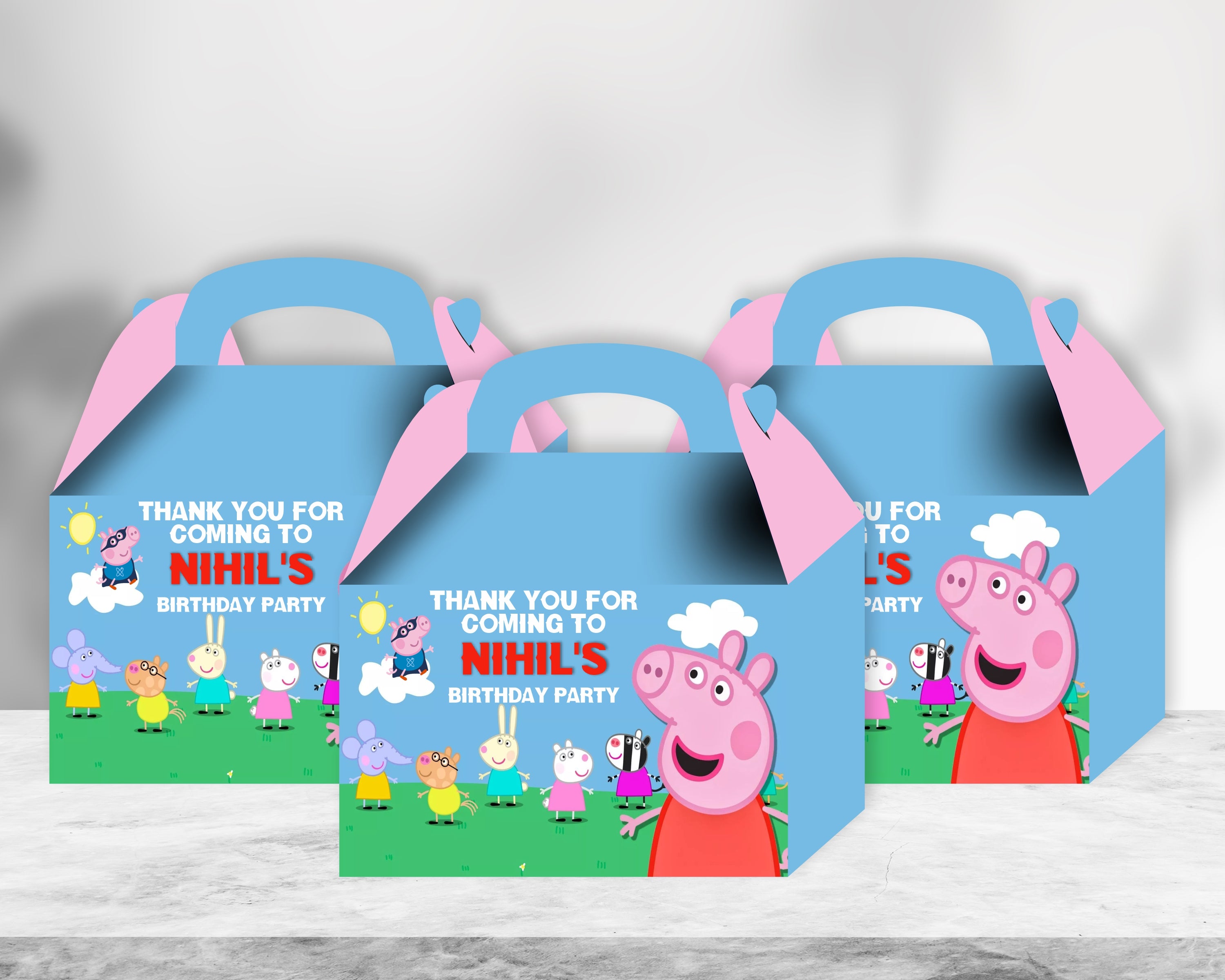 4 in 1 peppa pig theme budget combo|peppa pig return gifts|diary-calendar-bag-thank  you card-Multi color : Amazon.in: Toys & Games