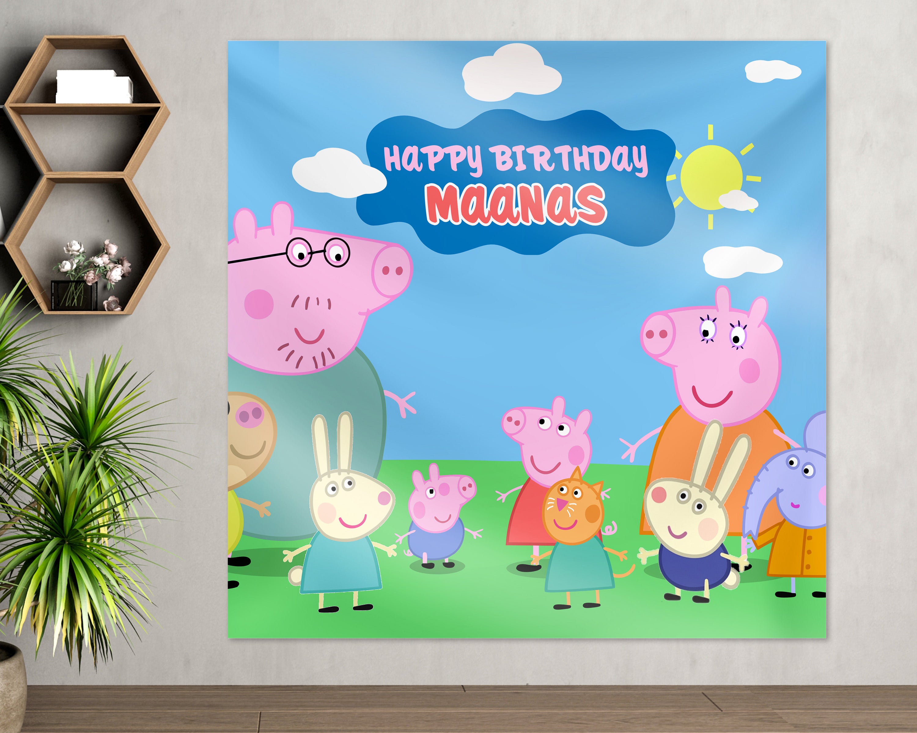 Peppa deals pig backdrop