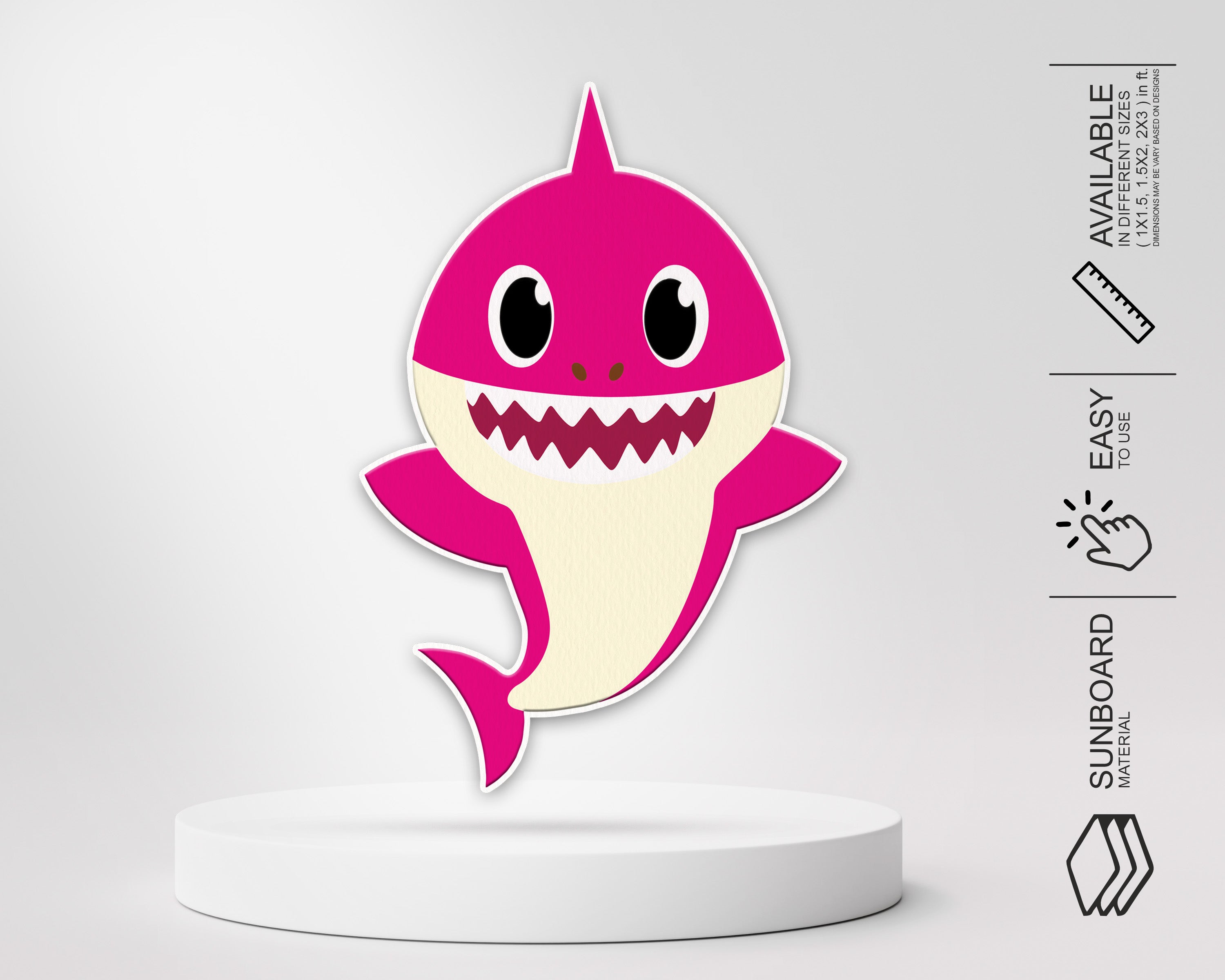 Baby Shark foamcore cutouts, Party Signs cheapest