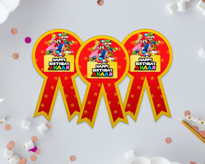 Super Mario Theme Badges