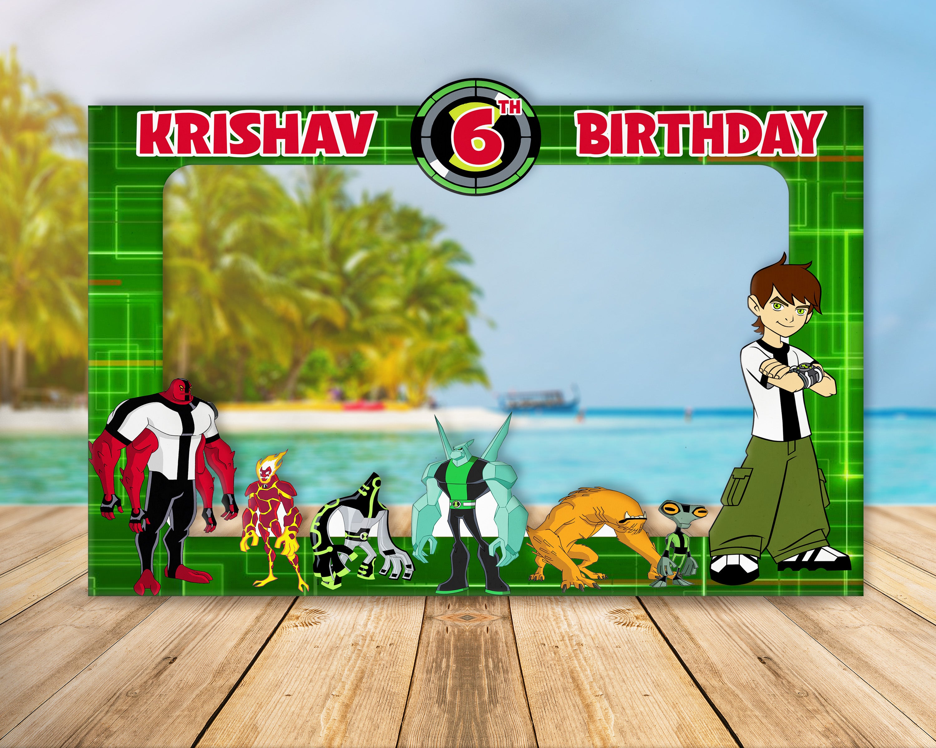 Ben 10 Theme Customized PhotoBooth