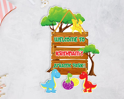 Dinosaur Theme Welcome Board