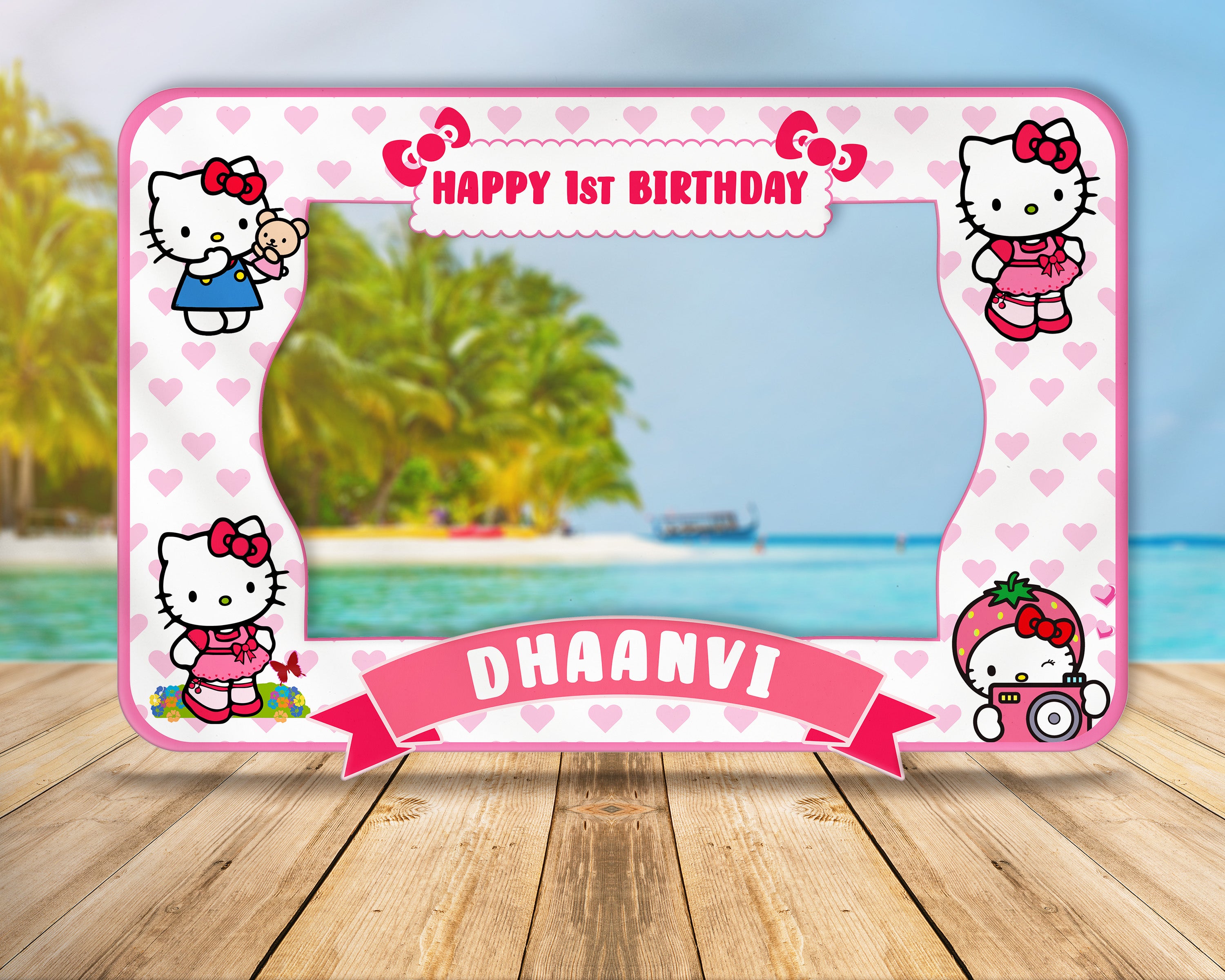 Hello Kitty Theme Personalized Photobooth