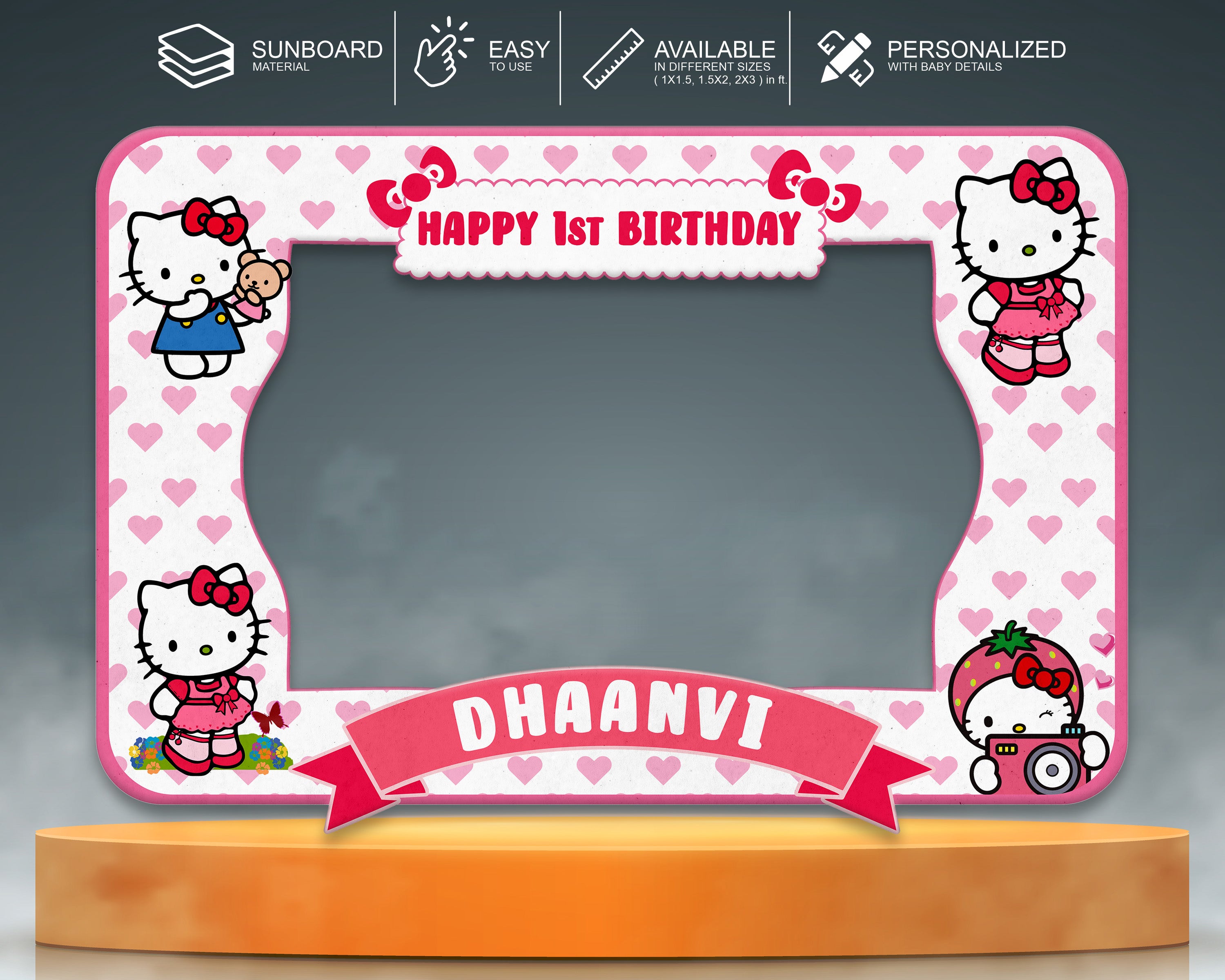 Hello Kitty Theme Personalized Photobooth