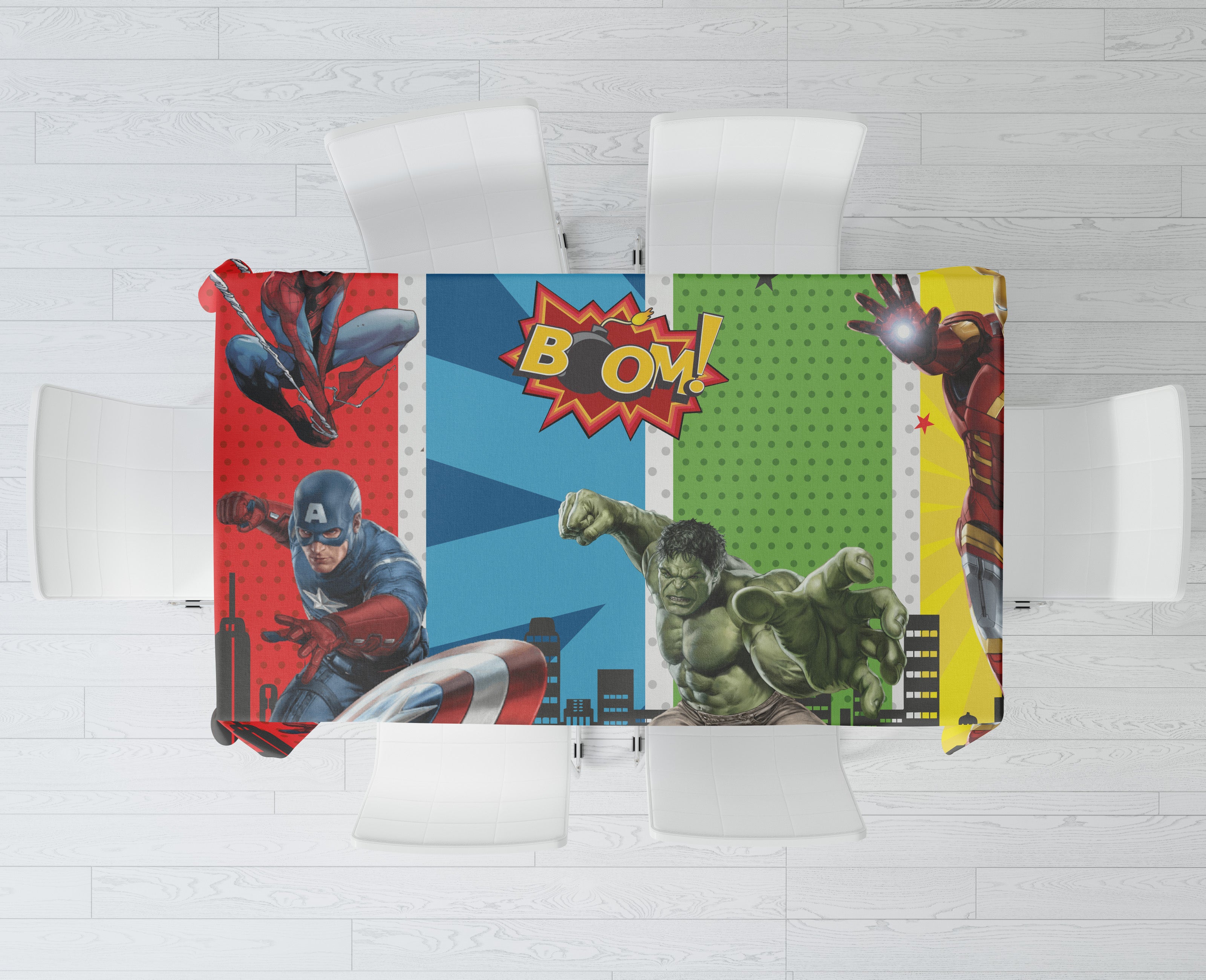 Avengers Theme Cake Tablecover