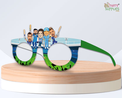 Cricket theme Birthday Party glasses