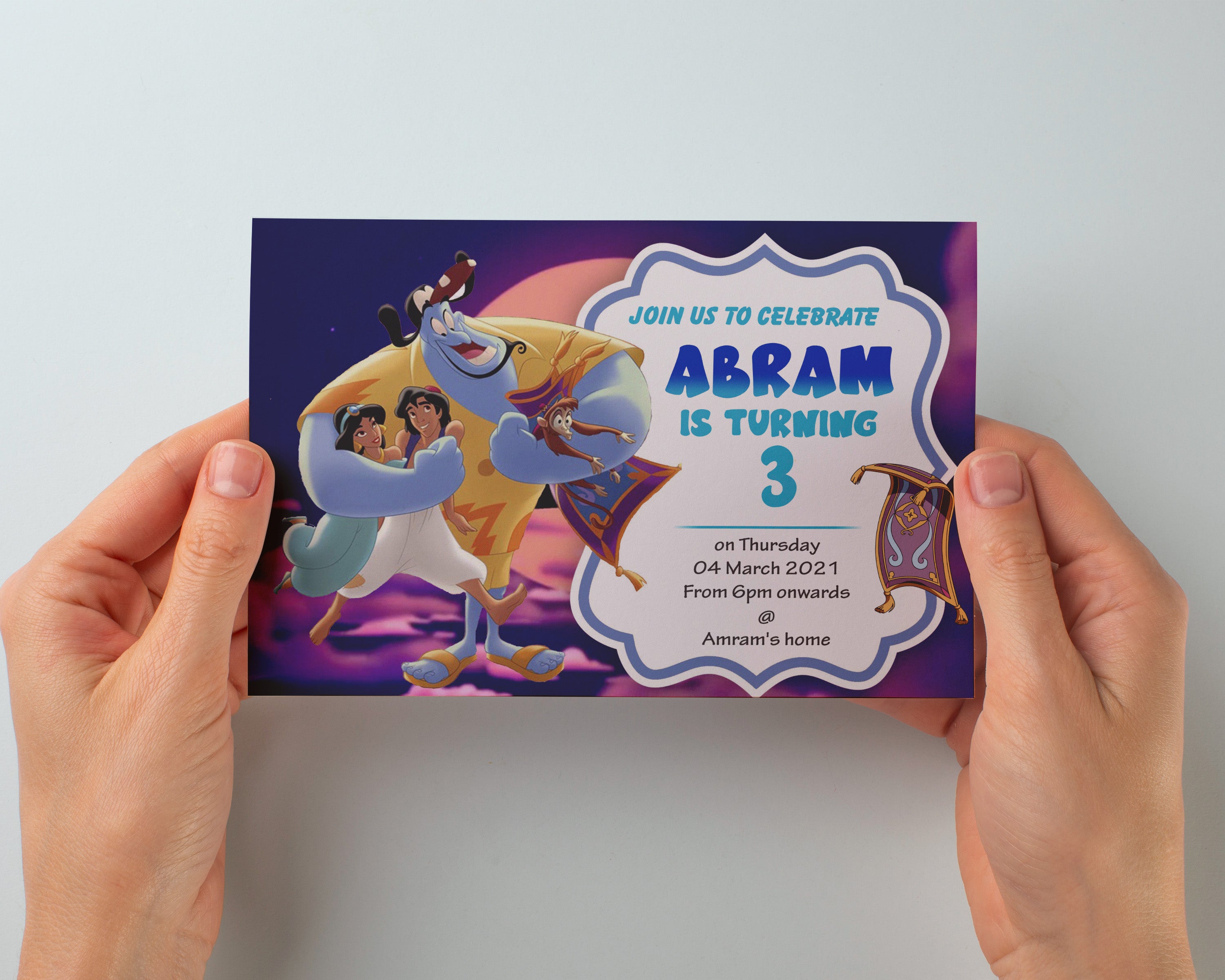 Aladdin Theme Invite