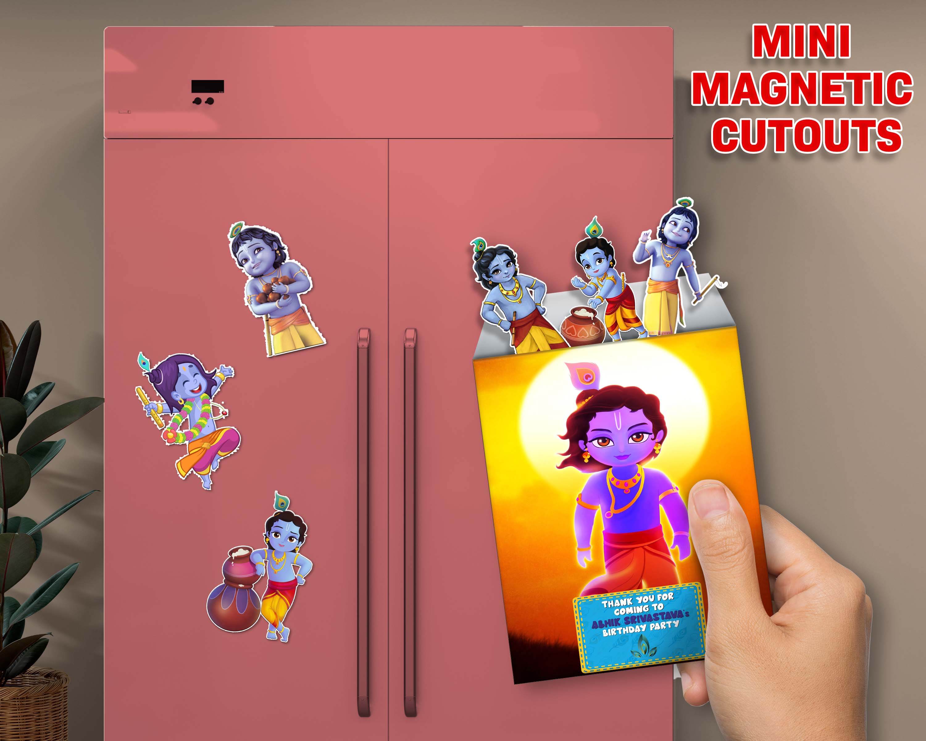 Little Krishna Theme Mini Magnetic Return Gift Pack