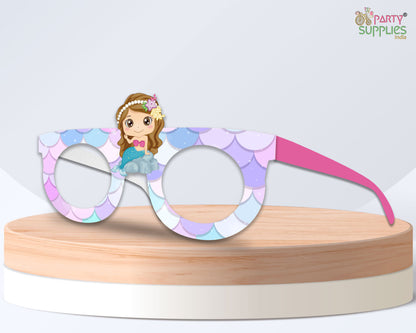 Mermaid theme Birthday Party glasses