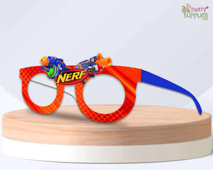 Nerf theme Birthday Party glasses