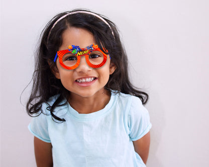 Nerf theme Birthday Party glasses