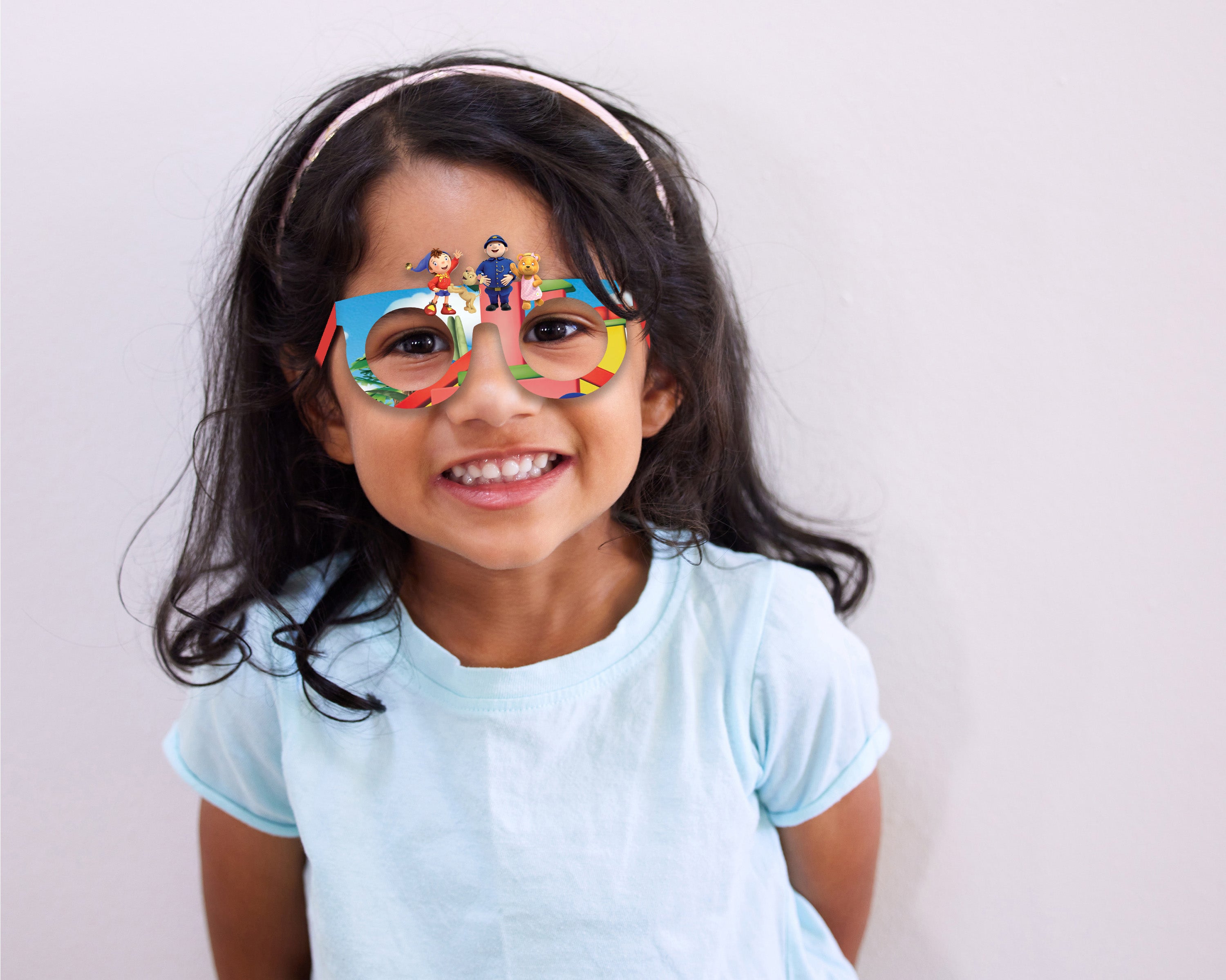 Noddy theme Birthday Party glasses