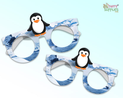 Penguin  theme Birthday Party glasses