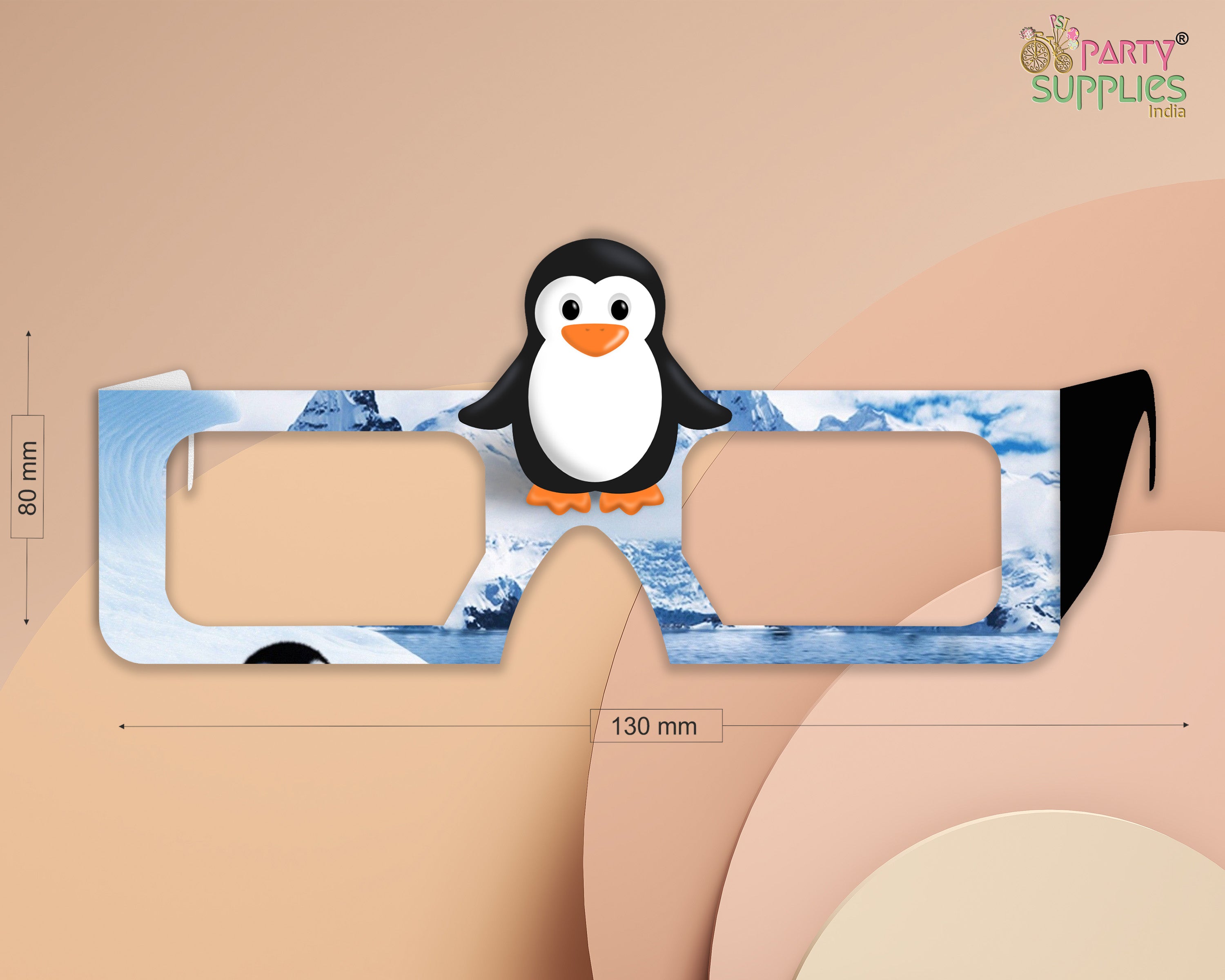 Penguin  theme Birthday Party glasses