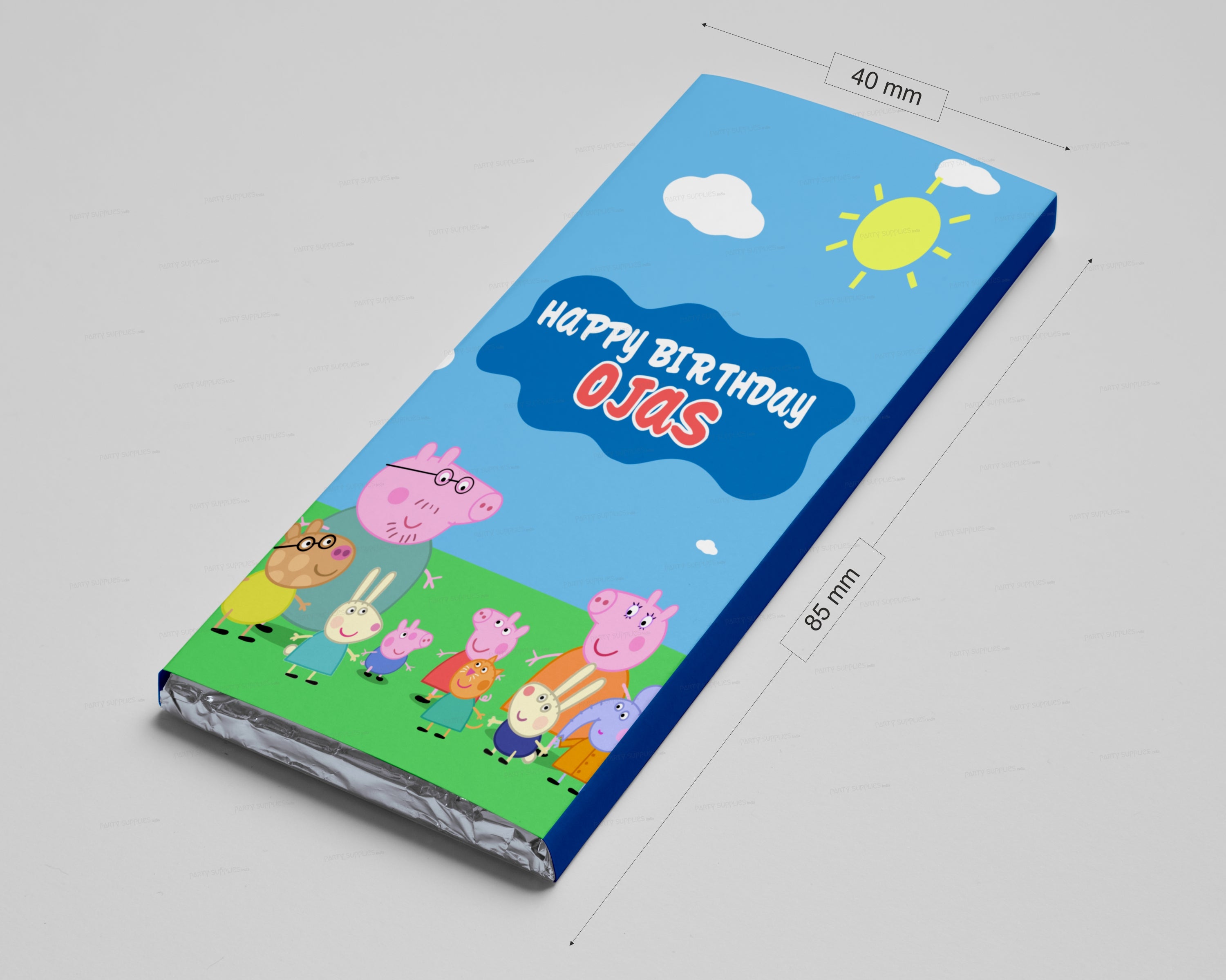 Prakruthi Pulp Art Gift Paper Bag Peppa Pig theme for Kids Birthday Party,  Baby Shower Presents, Return Gifts - 8