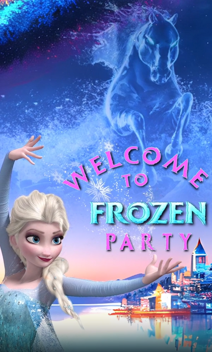 Frozen theme E-Video Invite