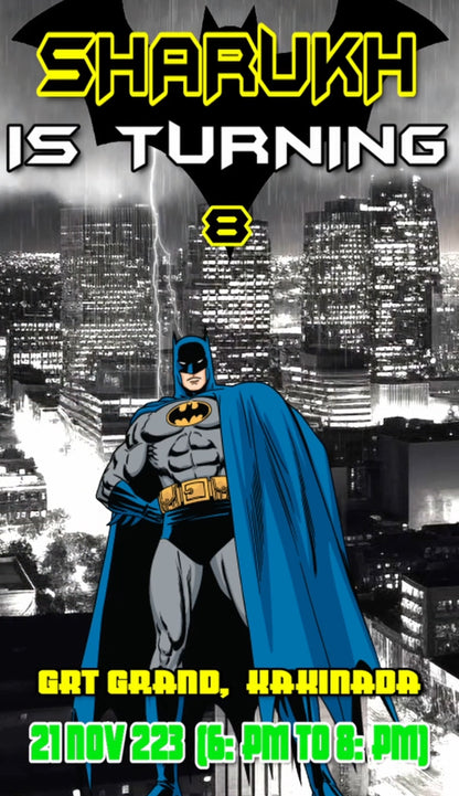 Batman Theme E-Video Invite