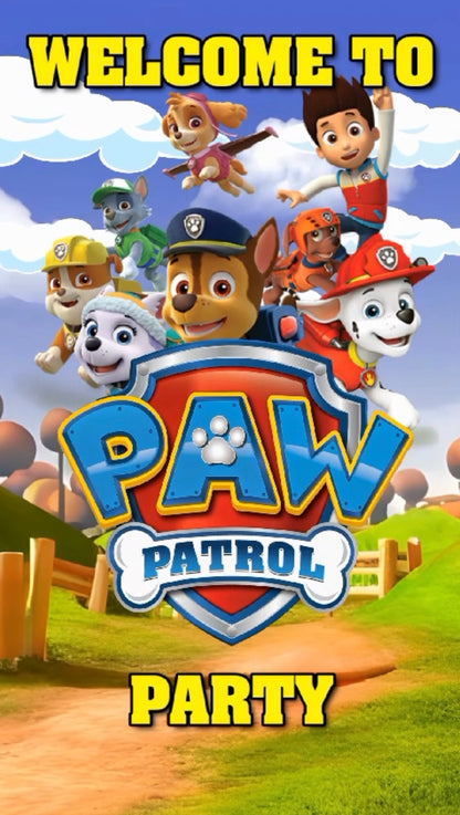 PAW Patrol Theme E-Video Invite