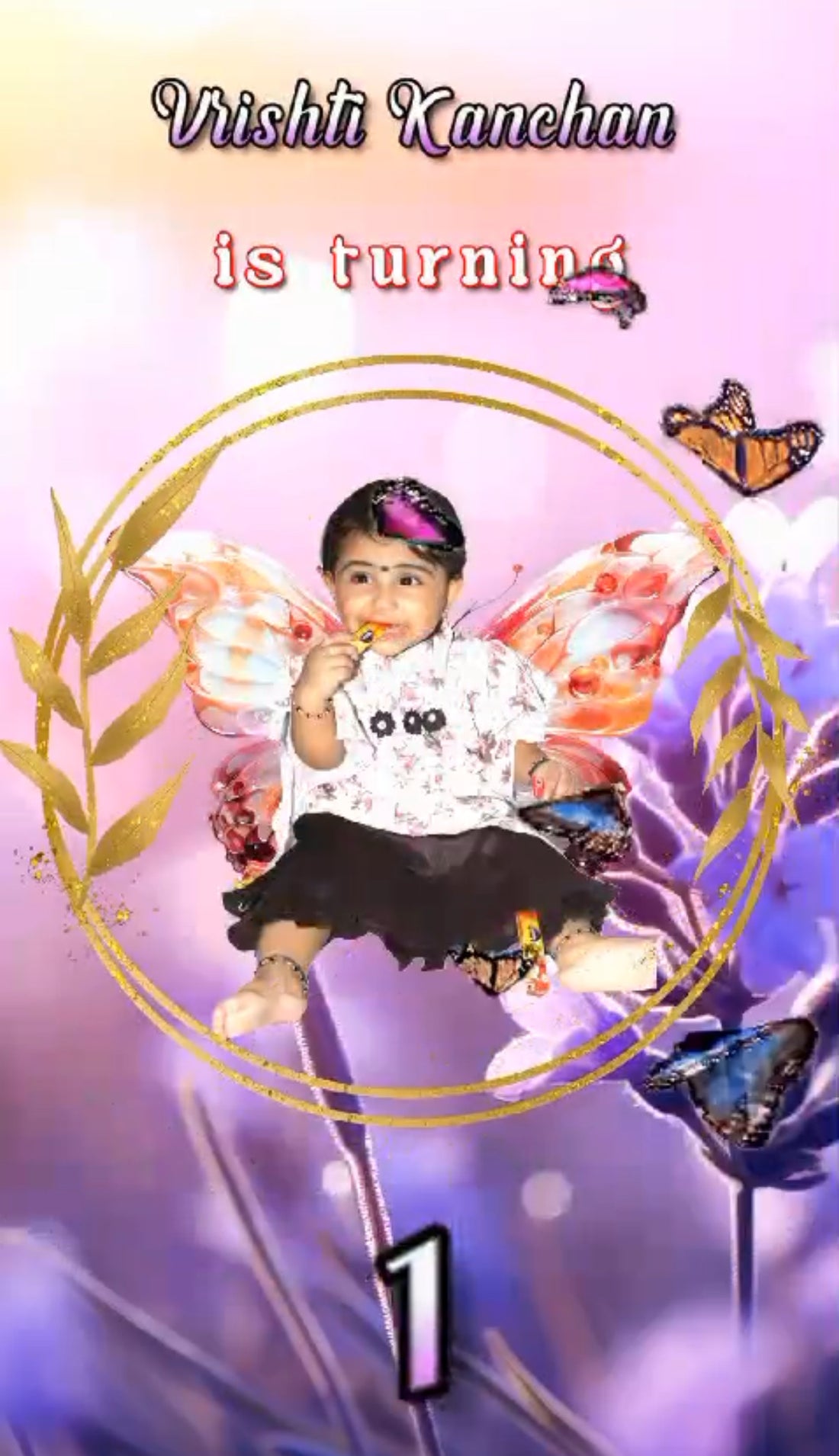 Butterfly Theme E-Video Invite