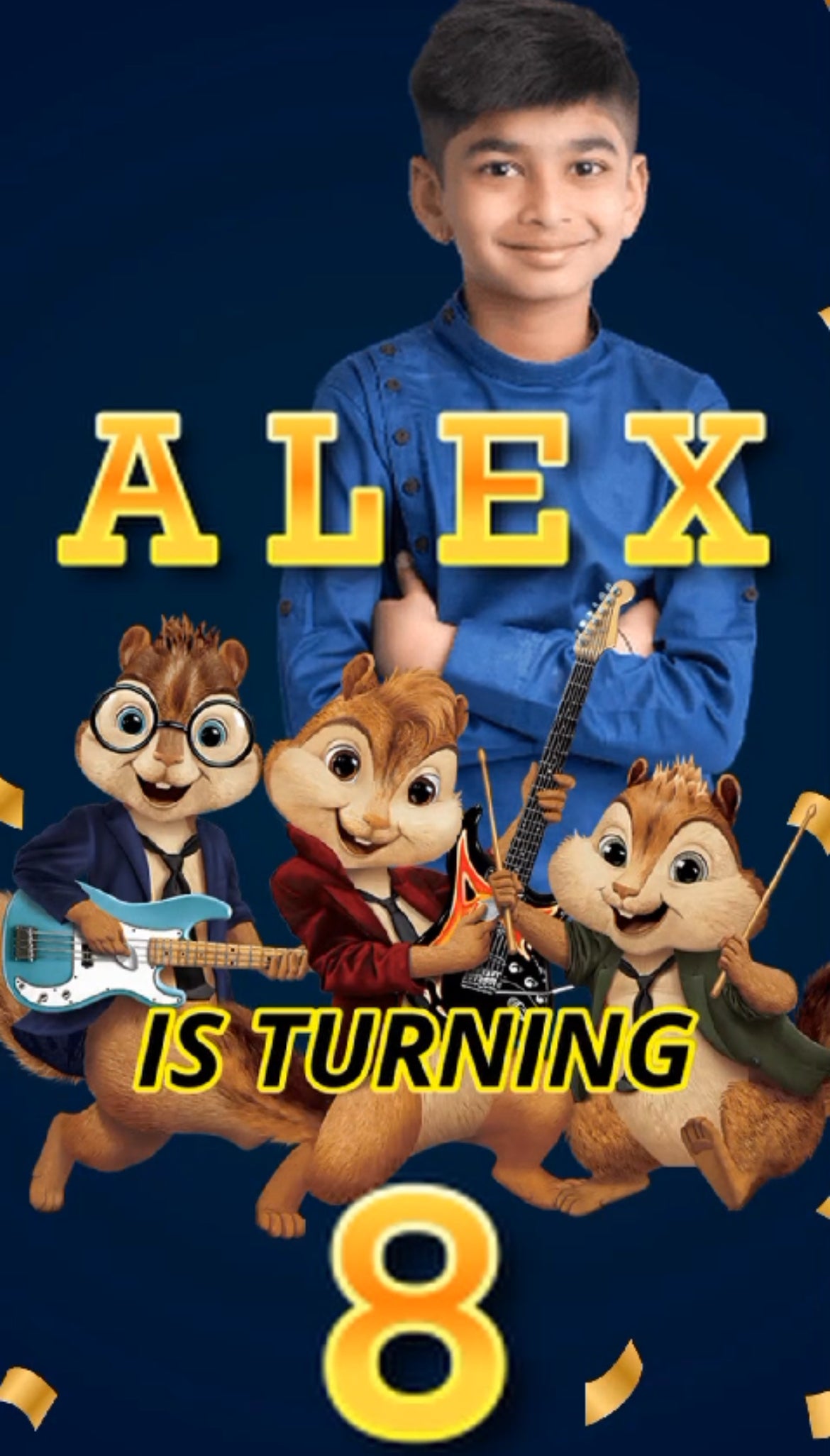 Alvin and the Chipmunks Theme E-Video Invite