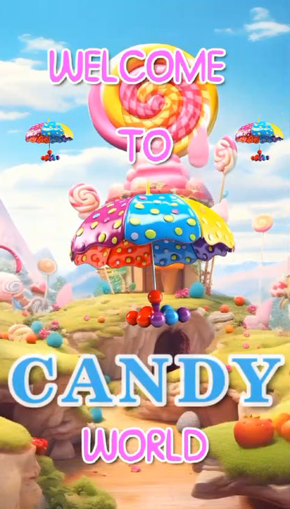 Candy Land Theme E-Video Invite