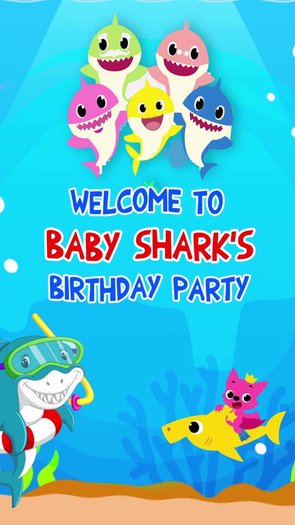 Shark Theme E-Video Invite