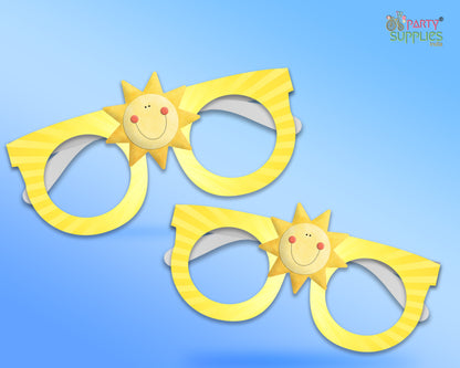 Sunshine Boy  theme Birthday Party glasses