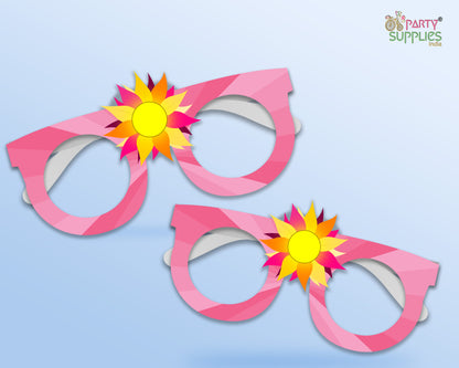 Sunshine Girl theme Birthday Party glasses