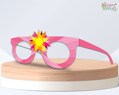 Sunshine Girl theme Birthday Party glasses