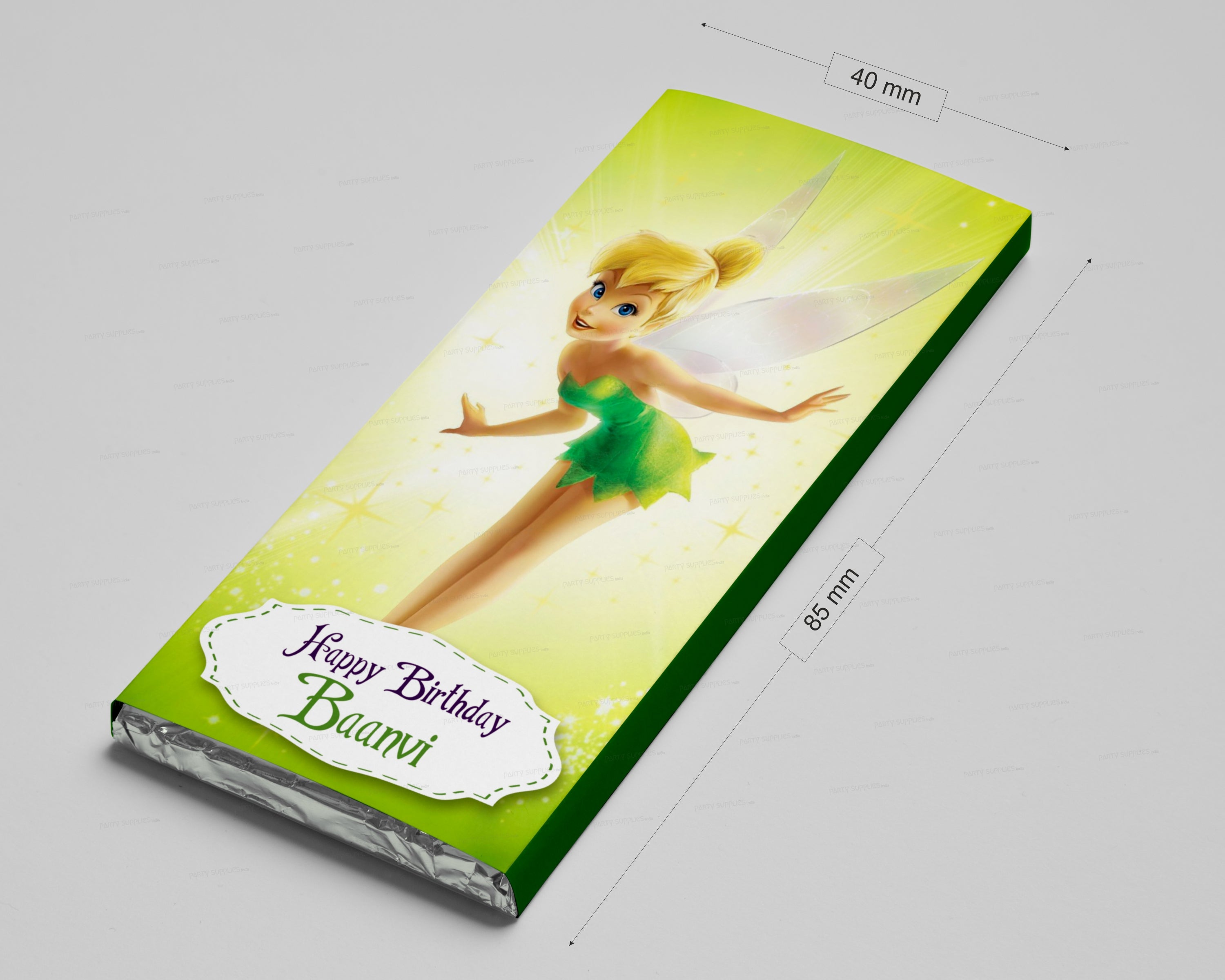 TinkerBell  Theme Home Made Chocolate Return Gifts