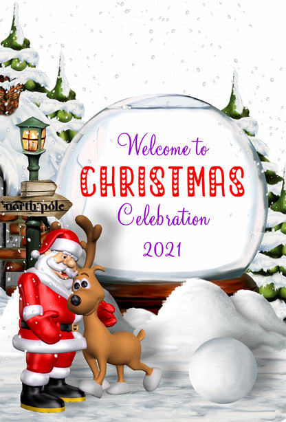 PSI Christmas Theme Welcome Board - 01