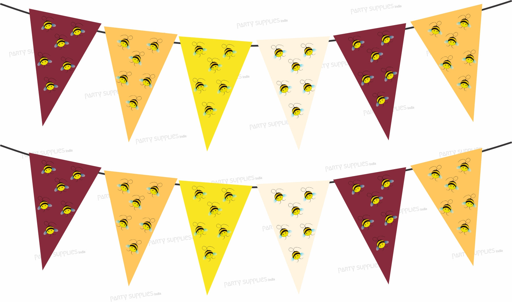 Bumble Bee Theme Flag Bunting