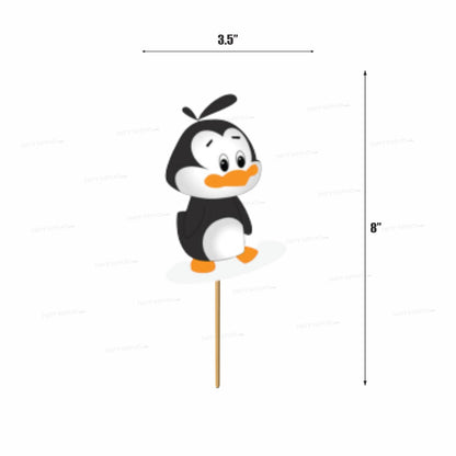 Penguin Theme Cup Cake Topper