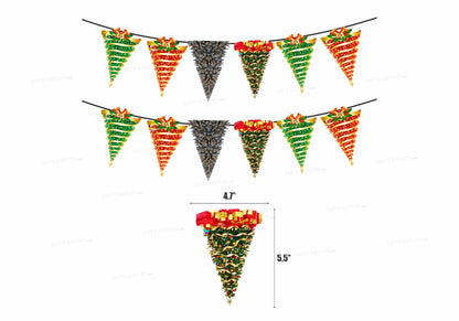 PSI Christmas Theme Flag Bunting