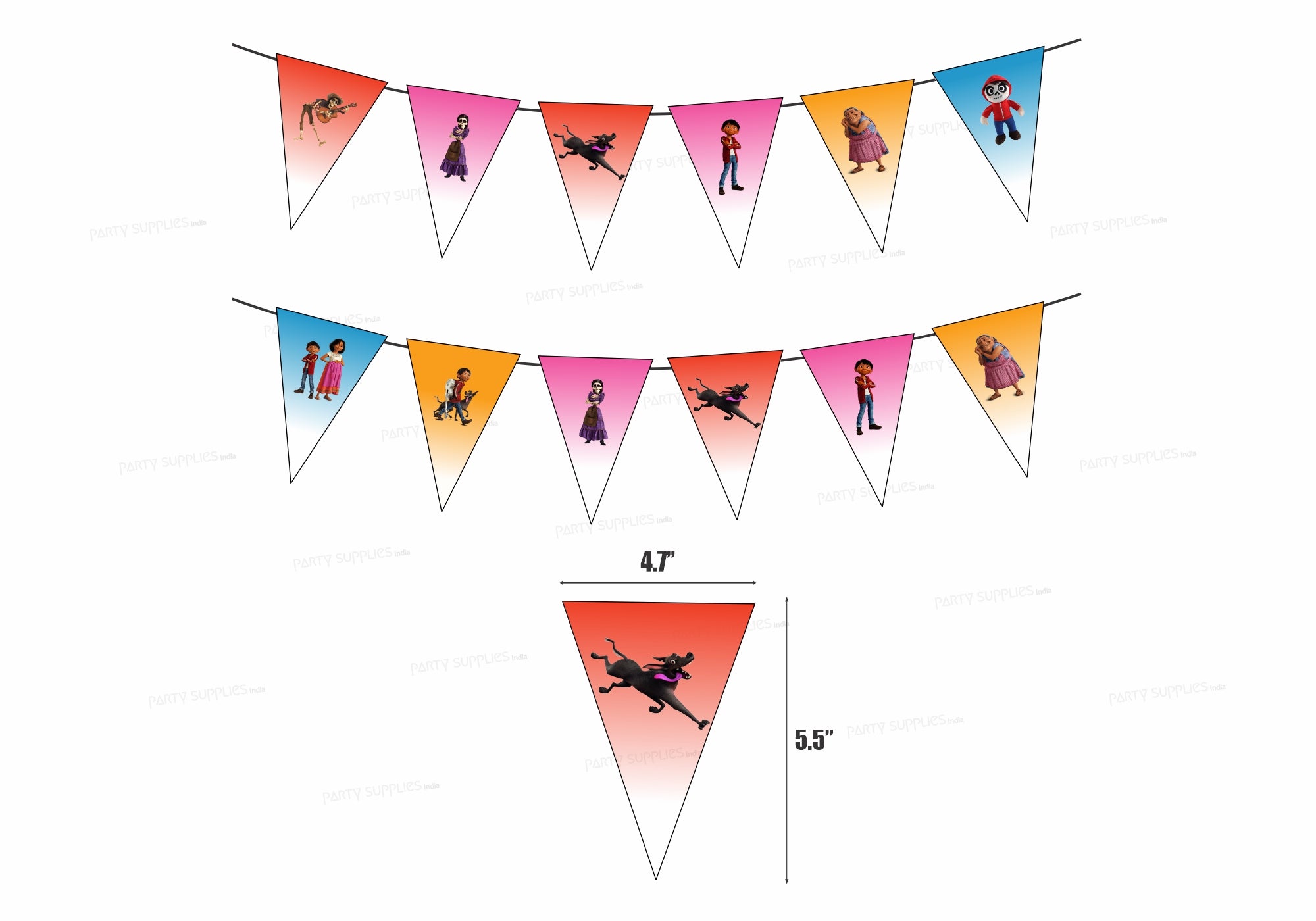 Coco Theme Flag Bunting