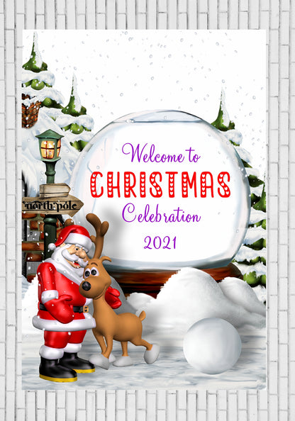 PSI Christmas Theme Welcome Board - 01